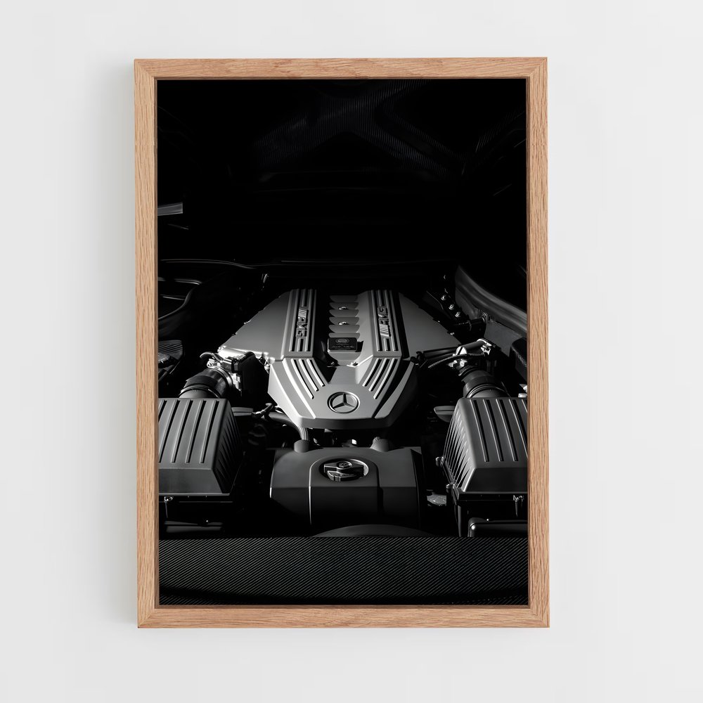 Poster Mécanique de Performance – affiche Mercedes (vue 4)
